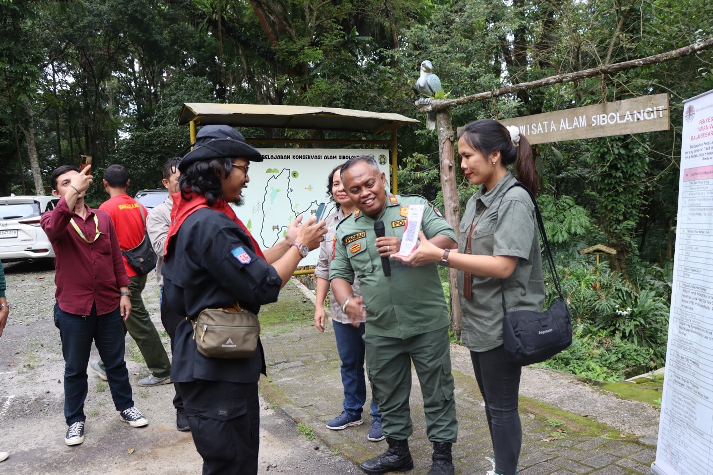 Kader Konservasi Alam, Perwakilan GRAS dan Sispala Hadiri Launcing Cashless Payment di TWA Sibolangit