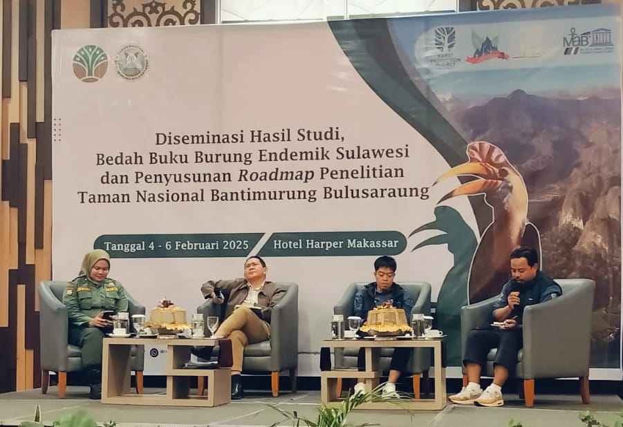 Kulik Isi Buku Burung Endemik Sulawesi, Balai TN Babul Gelar Bedah Buku